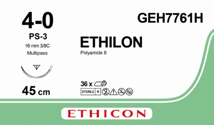 ETHILON Nylon Suture<br/>Size: ETHILON<br/>Colour: 4-0<br/>Style: cutting