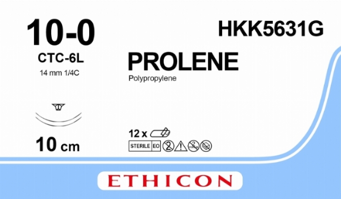 PROLENE Polypropylene Suture<br/>Size: PROLENE<br/>Colour: 10-0<br/>Style: cutting