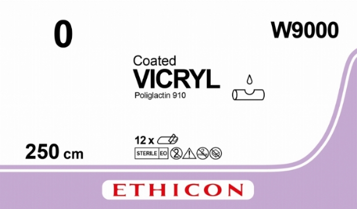 COATED VICRYL (polyglactin 910) Suture<br/>Size: VICRYL<br/>Colour: 0<br/>Style: NA