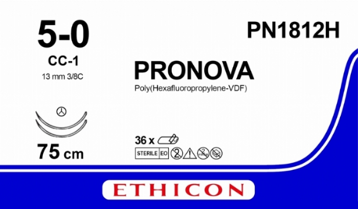 PRONOVA® Poly (Hexafluoropropylene – VDF) Suture<br/>Size: PRONOVA<br/>Colour: 5-0<br/>Style: non cutting