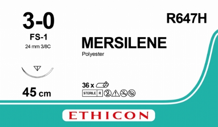 MERSILENE Polyester Fiber Suture<br/>Size: MERSILENE<br/>Colour: 3-0<br/>Style: cutting
