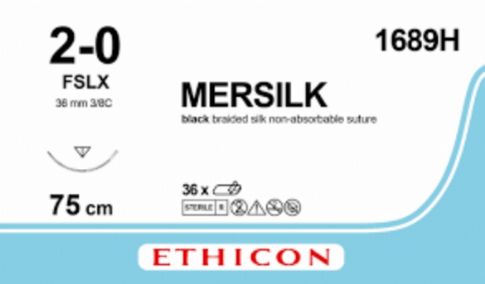 MERSILK SUTURE<br/>Size: SILK<br/>Colour: 2-0<br/>Style: cutting