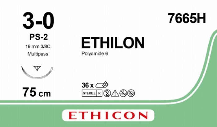 ETHILON Nylon Suture<br/>Size: ETHILON<br/>Colour: 3-0<br/>Style: cutting
