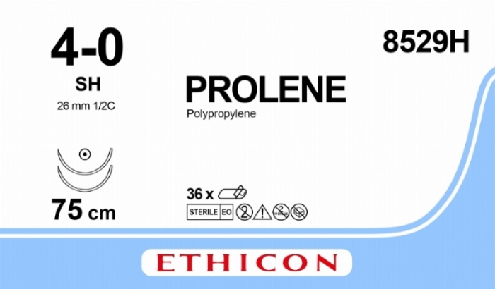 PROLENE Polypropylene Suture<br/>Size: PROLENE<br/>Colour: 4-0<br/>Style: non cutting