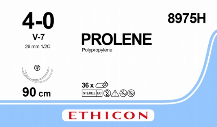 PROLENE Polypropylene Suture<br/>Size: PROLENE<br/>Colour: 4-0<br/>Style: non cutting