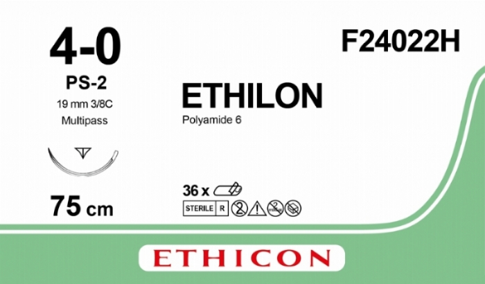 ETHILON Nylon Suture<br/>Size: ETHILON<br/>Colour: 4-0<br/>Style: cutting