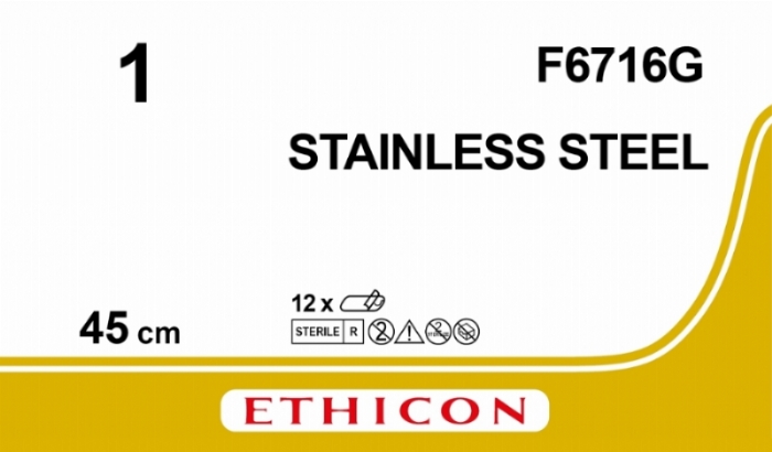 Surgical Stainless Steel Suture<br/>Size: STEEL<br/>Colour: 1<br/>Style: NA