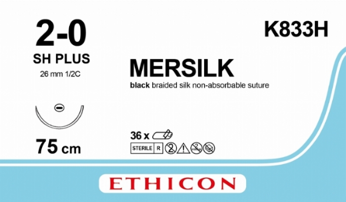 MERSILK SUTURE<br/>Size: SILK<br/>Colour: 2-0<br/>Style: non cutting