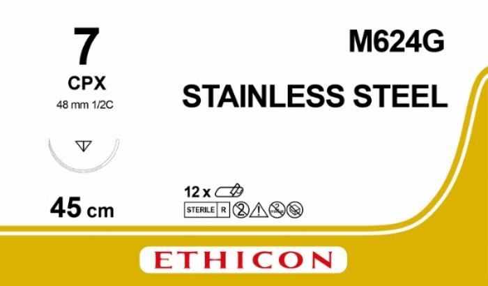 Surgical Stainless Steel Suture<br/>Size: STEEL<br/>Colour: 7<br/>Style: cutting