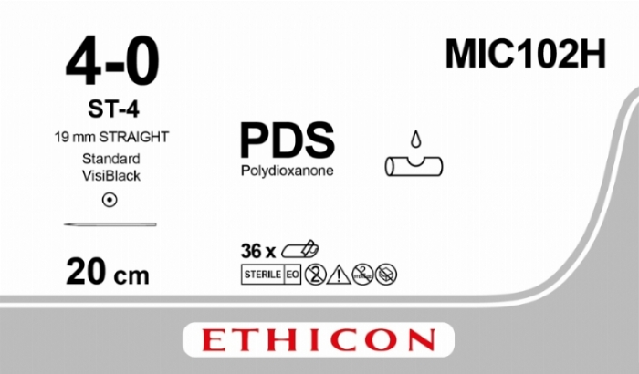 PDS II (polydioxanone) Suture<br/>Size: PDS<br/>Colour: 4-0<br/>Style: non cutting