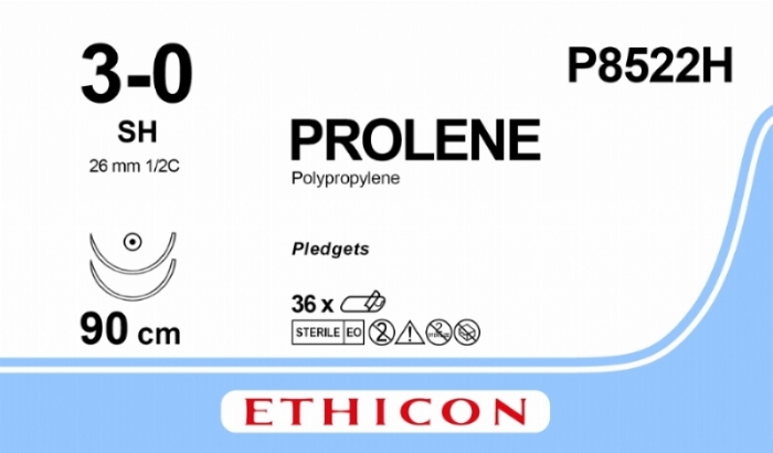 PROLENE Polypropylene Suture<br/>Size: PROLENE<br/>Colour: 3-0<br/>Style: non cutting