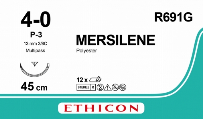 MERSILENE Polyester Fiber Suture<br/>Size: MERSILENE<br/>Colour: 4-0<br/>Style: cutting