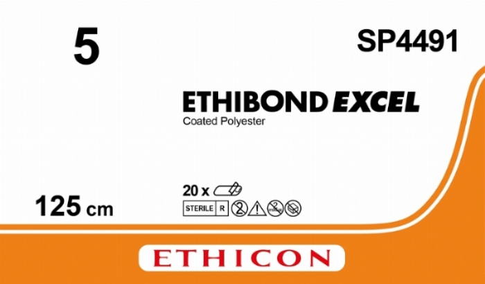 ETHIBOND EXCEL® Polyester Suture<br/>Size: ETHIBOND EXCEL<br/>Colour: 5<br/>Style: NA