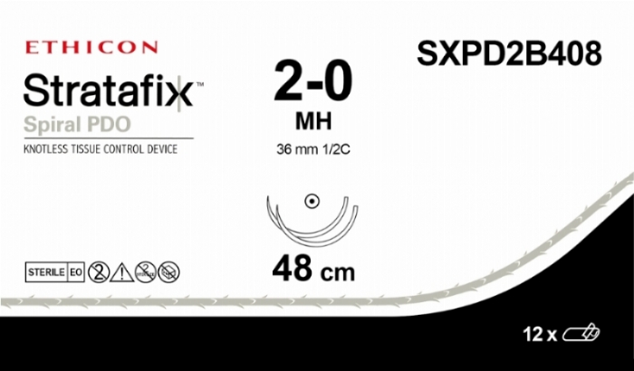  STRATAFIX Spiral PDO Suture<br/>Size: STRATAFIX PDO<br/>Colour: 2-0<br/>Style: non cutting