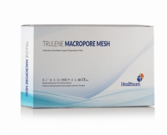 Q-close TRULENE Macropore Hernia Mesh – 6 cm × 11 cm – Non-Absorbable Polypropylene Surgical Mesh (Box of 8)