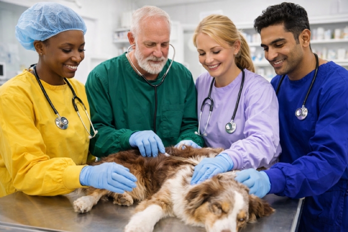 Reusable Surgical Gown - 100% Cotton - Black