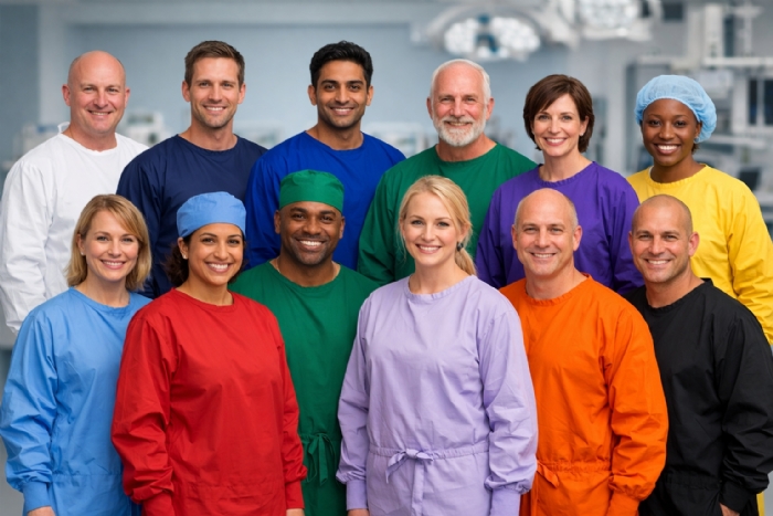 Reusable Surgical Gown - 100% Cotton - Purple