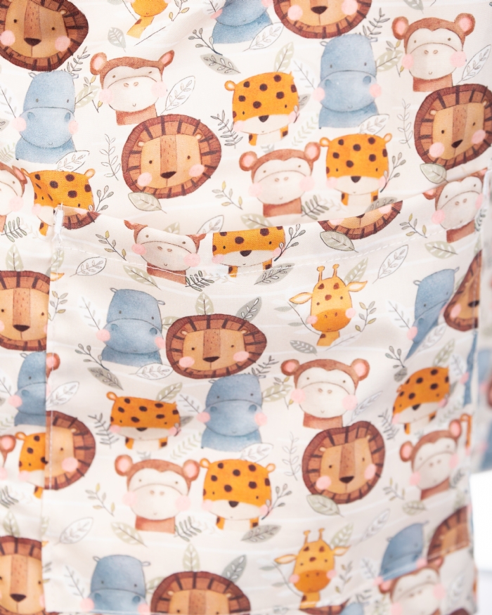 Leo and Friends Scrub Top – 100% Cotton – Unisex – Short Sleeve – V-Neck