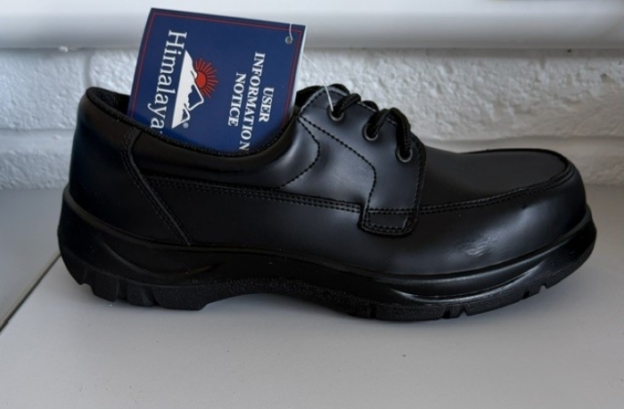 HIMALAYAN Black Leather DD PU Sole Shoe